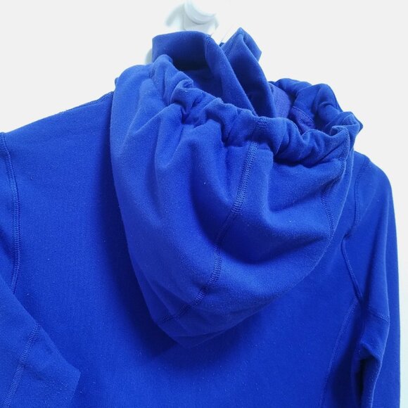 Lululemon In Stride Hoodie 6 Small Blue Striped Thumbholes Sweater Zipper Double - Picture 9 of 13